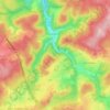 Mappa topografica Bra, altitudine, rilievo