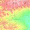 Mappa topografica Duchesne County, altitudine, rilievo