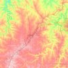 Mappa topografica Laclede County, altitudine, rilievo