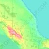 Mappa topografica Bearinger Township, altitudine, rilievo