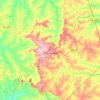 Mappa topografica Monte Alto, altitudine, rilievo