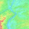Mappa topografica Vienne Condrieu Agglomération, altitudine, rilievo