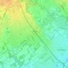 Mappa topografica Canegrate, altitudine, rilievo