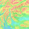 Mappa topografica Loch Lomond and The Trossachs National Park, altitudine, rilievo