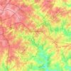 Mappa topografica Spartanburg, altitudine, rilievo