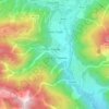 Mappa topografica Sutrio / Sudri, altitudine, rilievo
