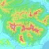 Mappa topografica Заповедник «Кедровая Падь», altitudine, rilievo