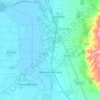 Mappa topografica Marrubiu, altitudine, rilievo