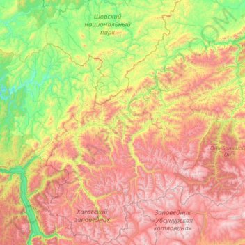 Mappa topografica Матурский сельсовет, altitudine, rilievo