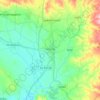 Mappa topografica Senorbì, altitudine, rilievo