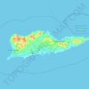 Mappa topografica Saint Croix, altitudine, rilievo