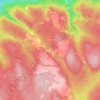Mappa topografica Debert Lake, altitudine, rilievo