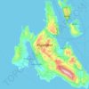 Mappa topografica Cefalonia, altitudine, rilievo