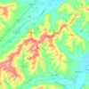 Mappa topografica Trecastelli, altitudine, rilievo