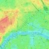 Mappa topografica Quartier des Champs-Élysées, altitudine, rilievo