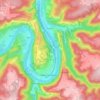 Mappa topografica Enkirch, altitudine, rilievo