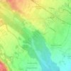 Mappa topografica Villanova Canavese, altitudine, rilievo
