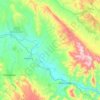 Mappa topografica Општина Неготино, altitudine, rilievo