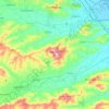 Mappa topografica Recanati, altitudine, rilievo