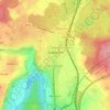 Mappa topografica Zollikofen, altitudine, rilievo