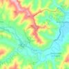 Mappa topografica Montecalvo in Foglia, altitudine, rilievo