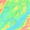 Mappa topografica Otonabee–South Monaghan, altitudine, rilievo