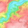Mappa topografica Saale-Ilm-Platten bei Bad Kösen, altitudine, rilievo