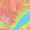 Mappa topografica La Haute-Côte-Nord, altitudine, rilievo