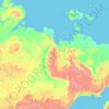 Mappa topografica Республика Саха (Якутия), altitudine, rilievo