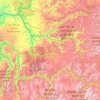Mappa topografica Idaho County, altitudine, rilievo