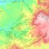 Mappa topografica Puebla de San Miguel, altitudine, rilievo