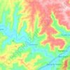 Mappa topografica Laurentino, altitudine, rilievo