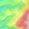 Mappa topografica Hoxel, altitudine, rilievo