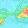 Mappa topografica Hohenwutzen, altitudine, rilievo