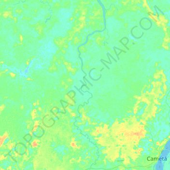 Mappa topografica Torres do Cupijó, altitudine, rilievo