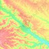 Mappa topografica Wapello County, altitudine, rilievo