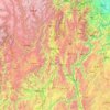 Mappa topografica 凉山彝族自治州, altitudine, rilievo