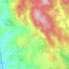 Mappa topografica Lugnano in Teverina, altitudine, rilievo
