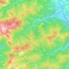 Mappa topografica Fabbriche di Vergemoli, altitudine, rilievo