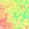 Mappa topografica Iron River Township, altitudine, rilievo