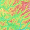 Mappa topografica Merzalben, altitudine, rilievo