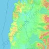 Mappa topografica Provincia de Osorno, altitudine, rilievo