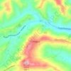 Mappa topografica Offagna, altitudine, rilievo