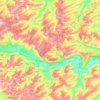 Mappa topografica Сергачский муниципальный округ, altitudine, rilievo