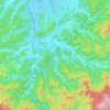 Mappa topografica 八頭町, altitudine, rilievo