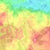 Mappa topografica Klocksin, altitudine, rilievo