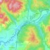 Mappa topografica Vicovaro, altitudine, rilievo