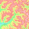 Mappa topografica Нагорьевское сельское поселение, altitudine, rilievo