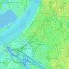 Mappa topografica Zuid, altitudine, rilievo