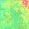 Mappa topografica Long Lake Township, altitudine, rilievo